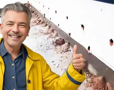 Innenabdichtung gegen feuchte Wände – Handwerker bei der Arbeit