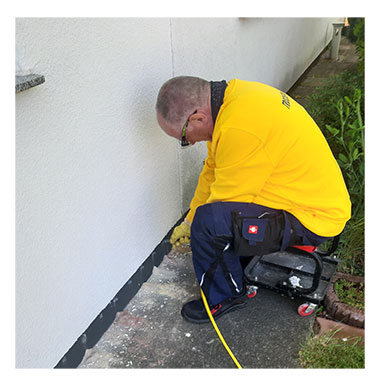 Außenabdichtung – Injektion gegen Feuchtigkeit