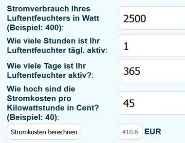 Strommessgerät im Einsatz – Beispielmessung